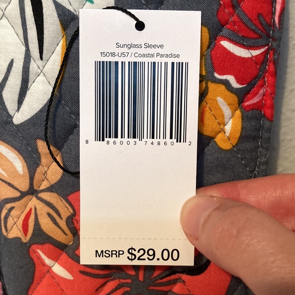 Vera Bradley Sunglasses Sleeve & Eyeglasses Case in Coastal Paradise - Picture 6 of 11